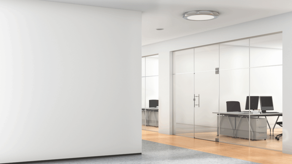 Paint color psychology applied in a modern office by Cornerstone Painting to improve workplace productivity and focus